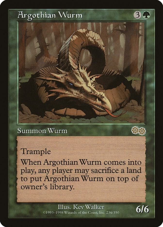 Argothian Wurm [Urza's Saga] 236