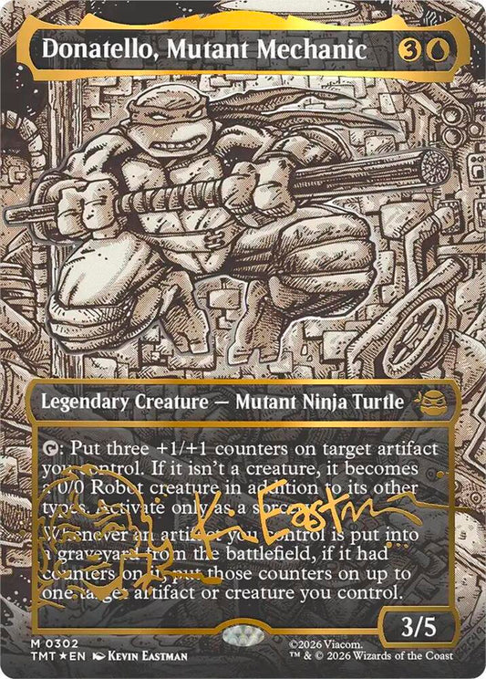 Donatello, Mutant Mechanic (Borderless) (Gold-Stamped Signature) [Teenage Mutant Ninja Turtles] 302