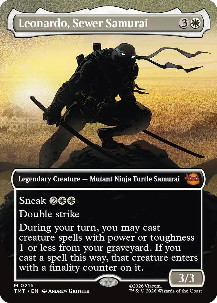 Leonardo, Sewer Samurai (Borderless) [Teenage Mutant Ninja Turtles] 215