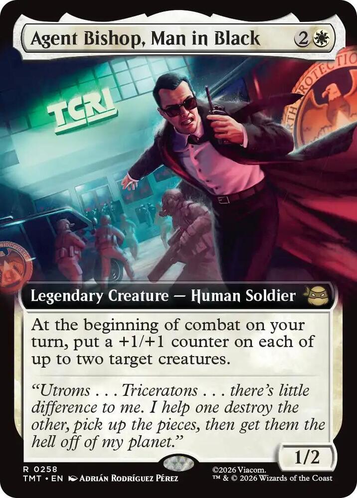 Agent Bishop, Man in Black (Extended Art) [Teenage Mutant Ninja Turtles] 258