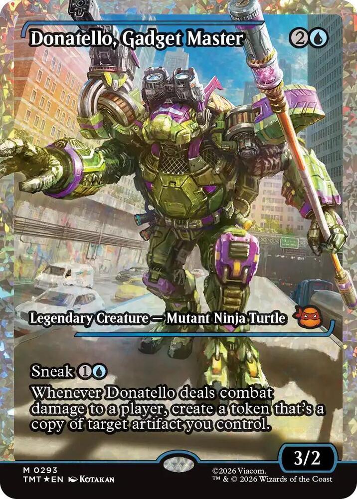 Donatello, Gadget Master (Showcase) (Fracture Foil) [Teenage Mutant Ninja Turtles] 293