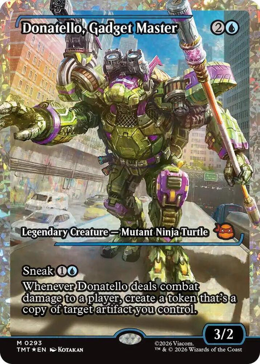 Donatello, Gadget Master (Showcase) (Fracture Foil) [Teenage Mutant Ninja Turtles] 293