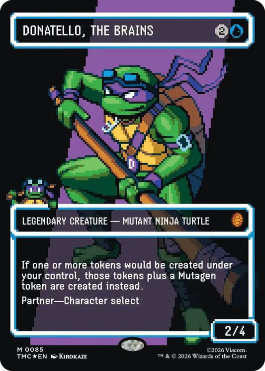 Donatello, the Brains (0085) (Borderless) (Surge Foil) [Commander: Teenage Mutant Ninja Turtles] 85