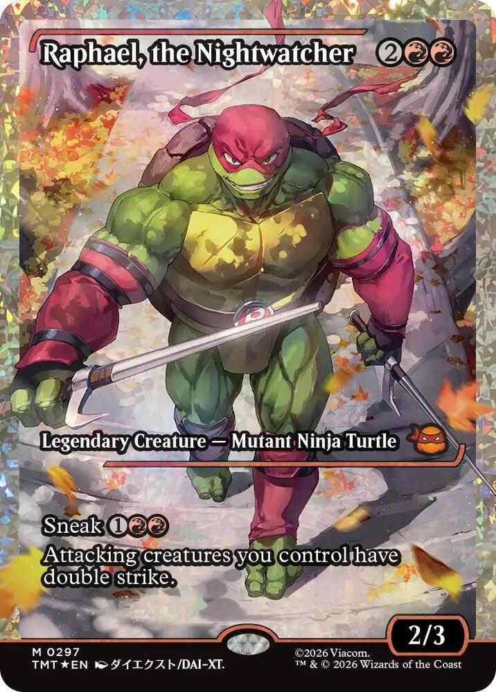 Raphael, the Nightwatcher (Showcase) (Fracture Foil) [Teenage Mutant Ninja Turtles] 297