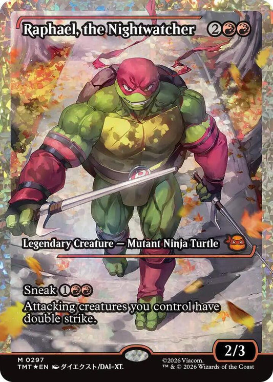 Raphael, the Nightwatcher (Showcase) (Fracture Foil) [Teenage Mutant Ninja Turtles] 297
