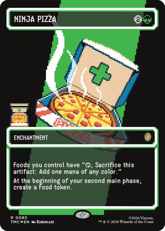 Ninja Pizza (Borderless) (Surge Foil) [Commander: Teenage Mutant Ninja Turtles] 93