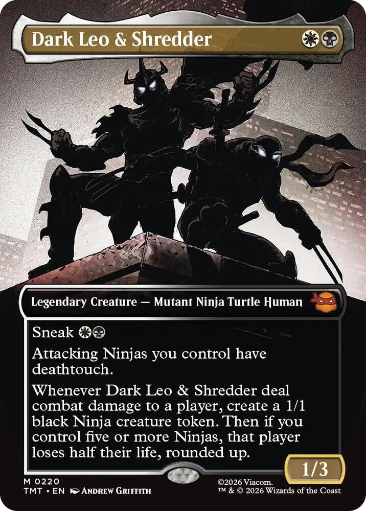 Dark Leo & Shredder (Borderless) [Teenage Mutant Ninja Turtles] 220