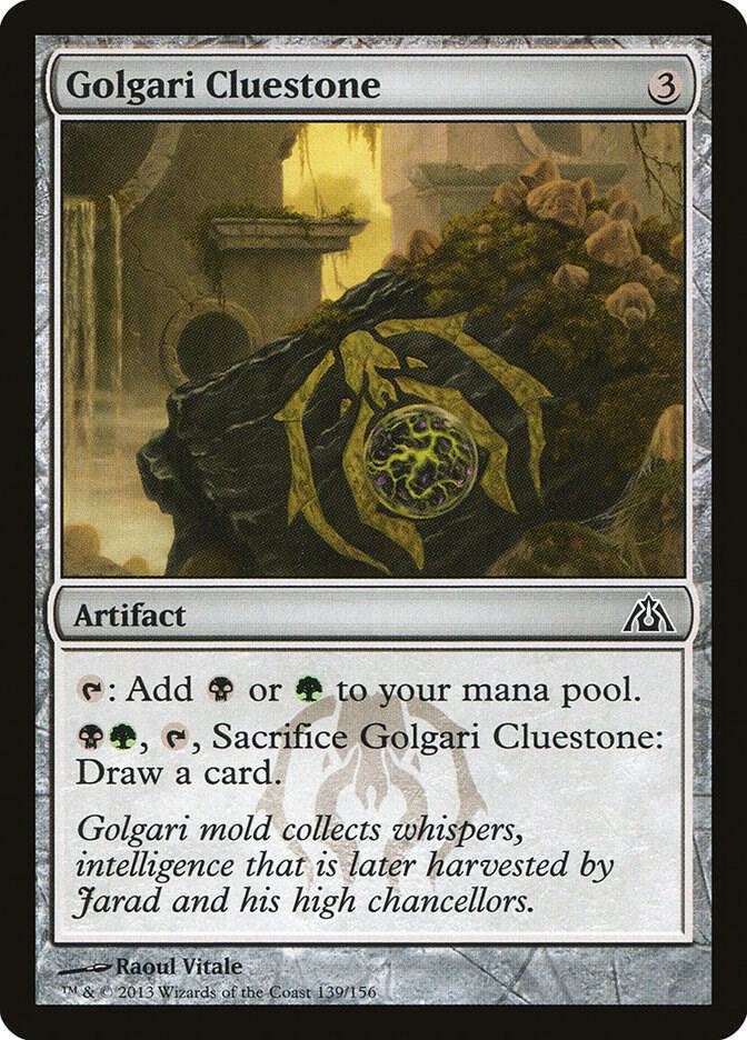Golgari Cluestone [Dragon's Maze] 139