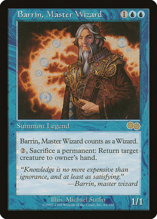Barrin, Master Wizard [Urza's Saga] 63