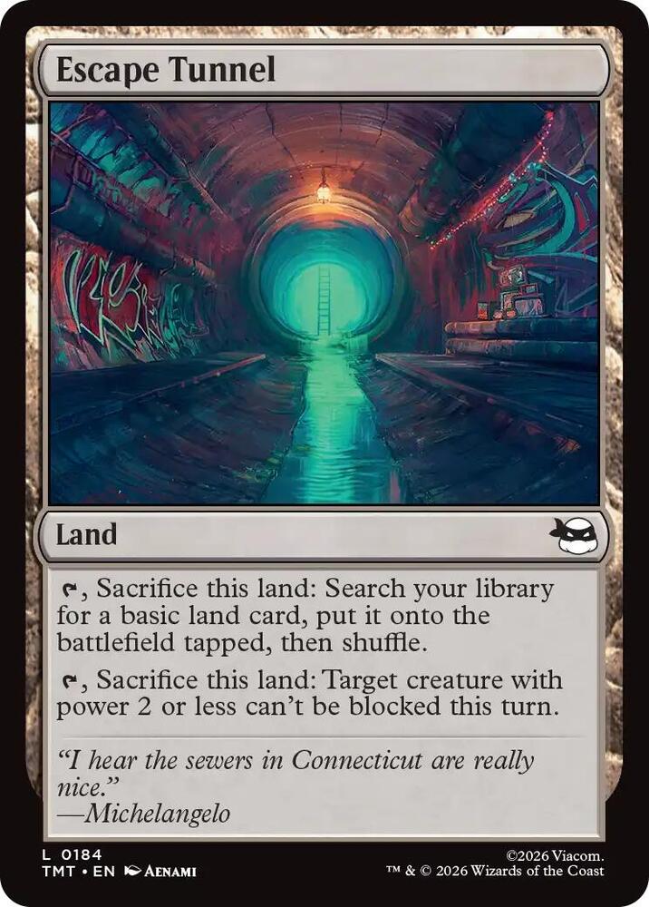 Escape Tunnel [Teenage Mutant Ninja Turtles] 184