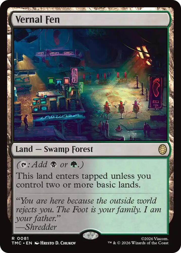 Vernal Fen [Commander: Teenage Mutant Ninja Turtles] 81