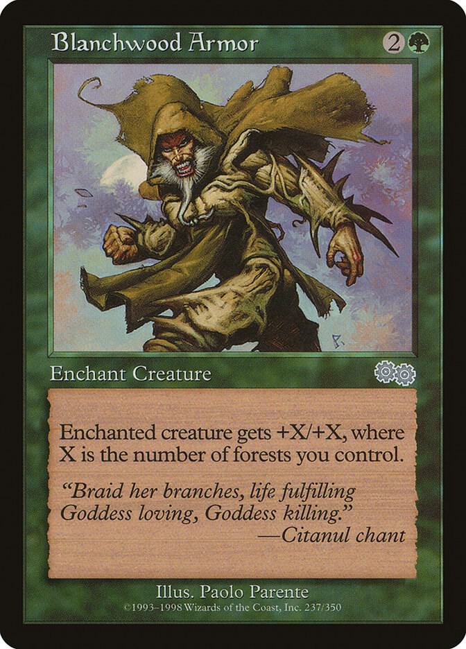 Blanchwood Armor [Urza's Saga] 237