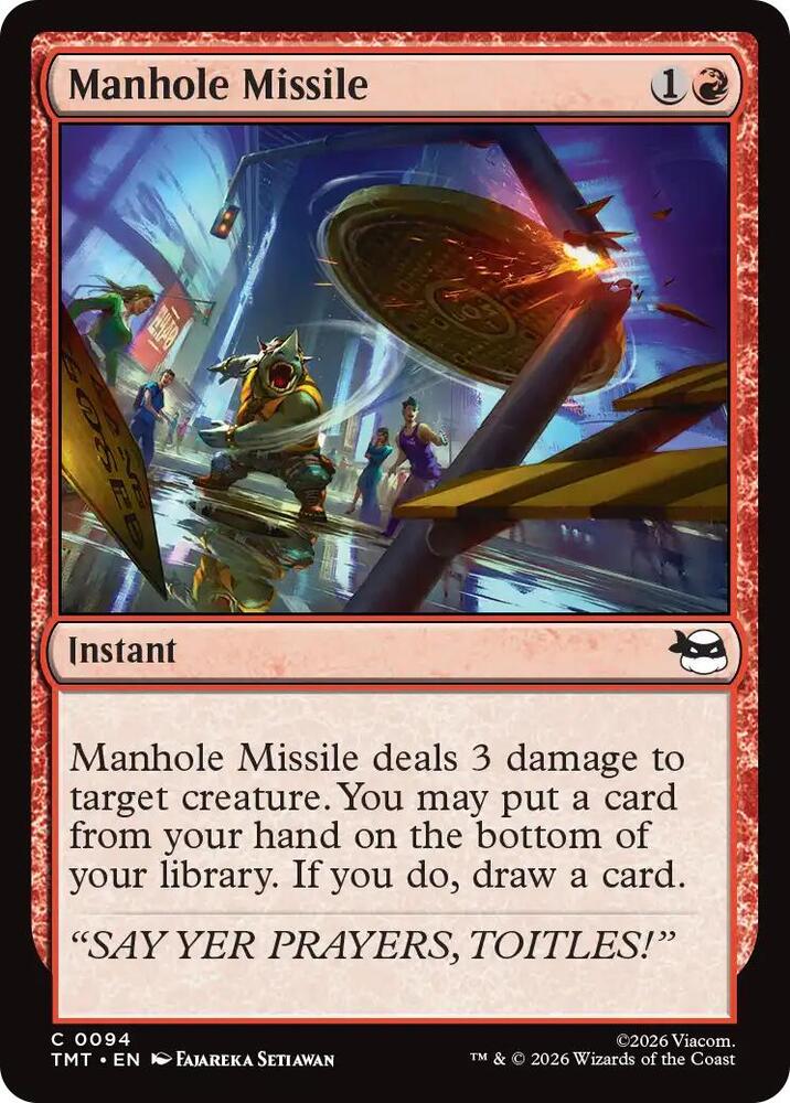 Manhole Missile [Teenage Mutant Ninja Turtles] 94