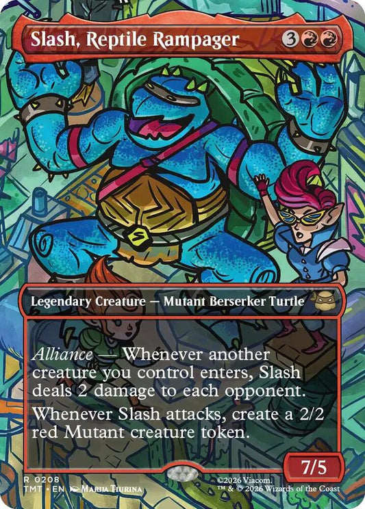Slash, Reptile Rampager (Borderless) [Teenage Mutant Ninja Turtles] 208