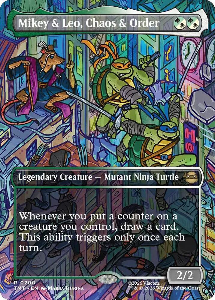 Mikey & Leo, Chaos & Order (Borderless) [Teenage Mutant Ninja Turtles] 200