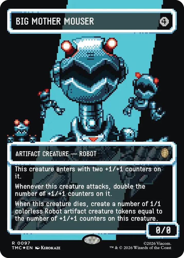 Big Mother Mouser (Borderless) (Surge Foil) [Commander: Teenage Mutant Ninja Turtles] 97