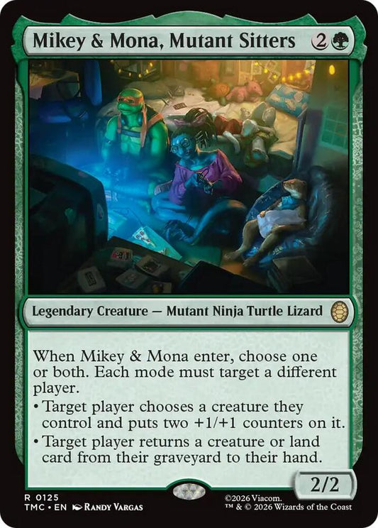 Mikey & Mona, Mutant Sitters [Commander: Teenage Mutant Ninja Turtles] 125