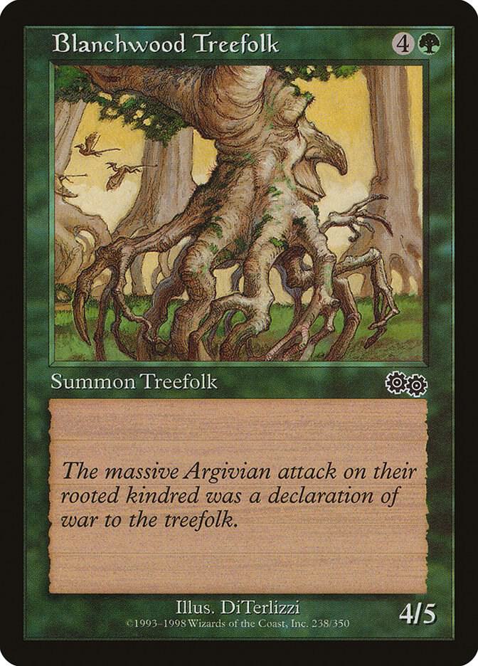 Blanchwood Treefolk [Urza's Saga] 238