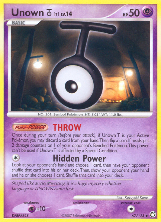 Unown [T] - 67/123 Mysterious Treasures