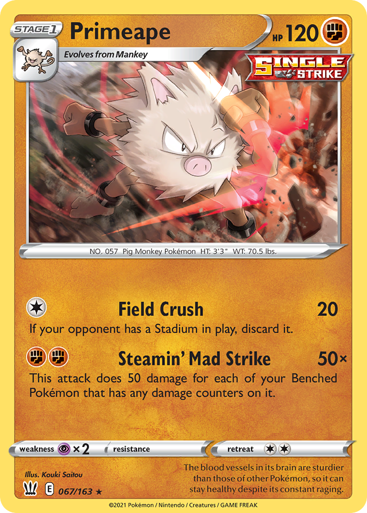 Primeape - 67/163 Battle Styles