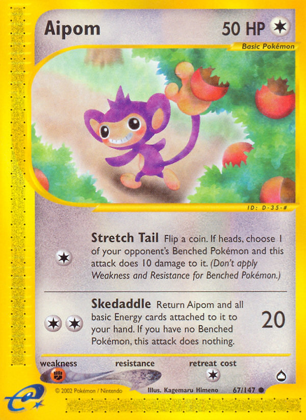 Aipom - 67/147 Aquapolis