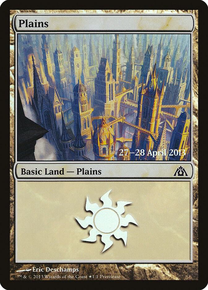 Plains (Dragon's Maze) [Prerelease Cards] 1