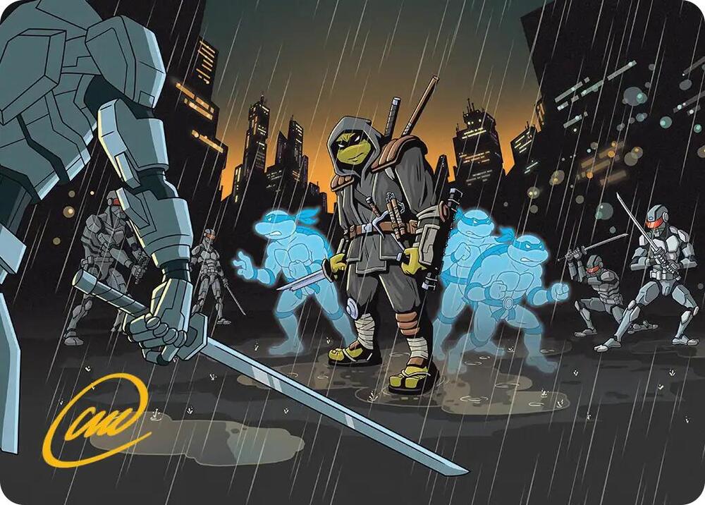 The Last Ronin's Technique Art Card (Gold-Stamped Signature) [Art Series: Teenage Mutant Ninja Turtles] 23