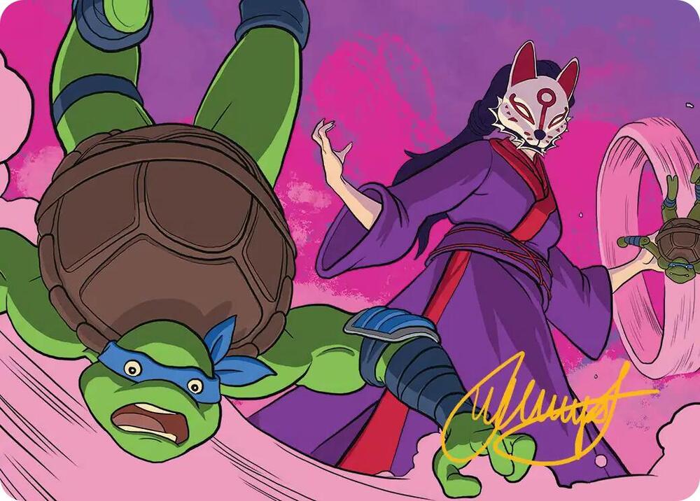 Kitsune's Technique Art Card (Gold-Stamped Signature) [Art Series: Teenage Mutant Ninja Turtles] 24