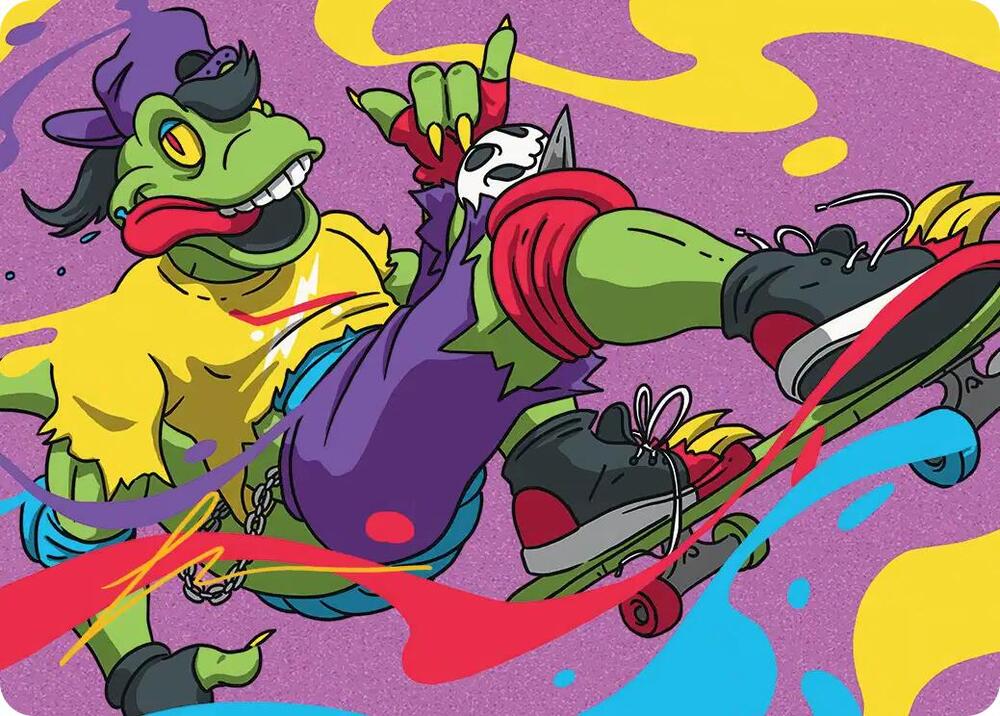 Mondo Gecko Art Card (Gold-Stamped Signature) [Art Series: Teenage Mutant Ninja Turtles] 26
