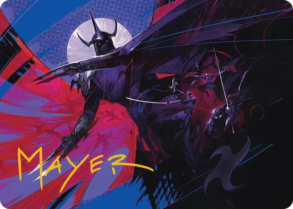 Shredder's Technique Art Card (Gold-Stamped Signature) [Art Series: Teenage Mutant Ninja Turtles] 7