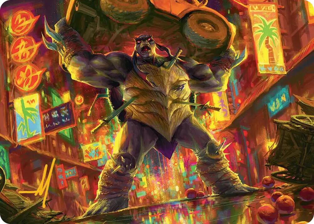 Slash, Reptile Rampager Art Card (Gold-Stamped Signature) [Art Series: Teenage Mutant Ninja Turtles] 10