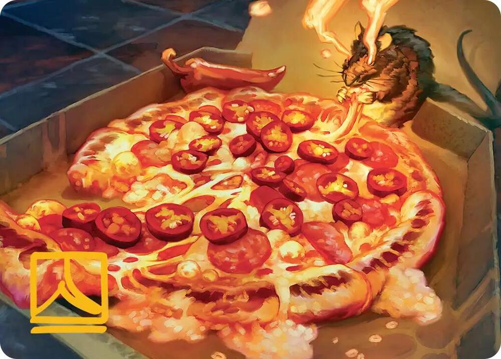 Spicy Oatmeal Pizza Art Card (Gold-Stamped Signature) [Art Series: Teenage Mutant Ninja Turtles] 11