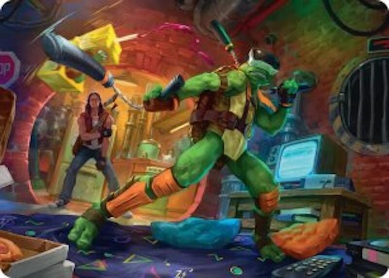 Michelangelo, Game Master Art Card [Art Series: Teenage Mutant Ninja Turtles] 13