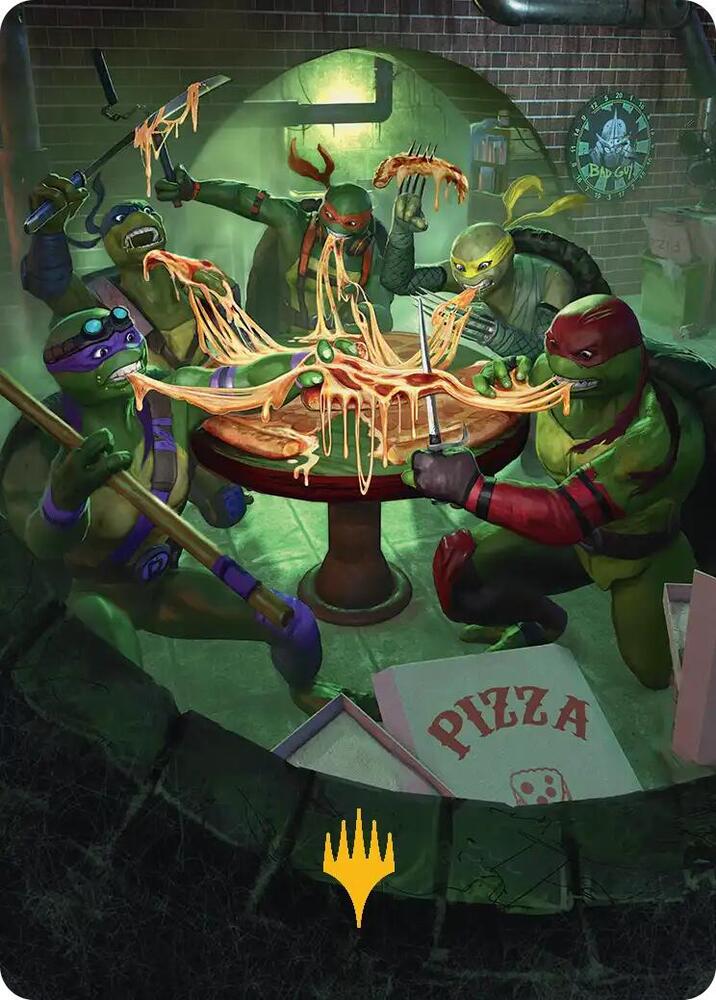 Food Chain Art Card (Gold-Stamped) [Art Series: Teenage Mutant Ninja Turtles] 33