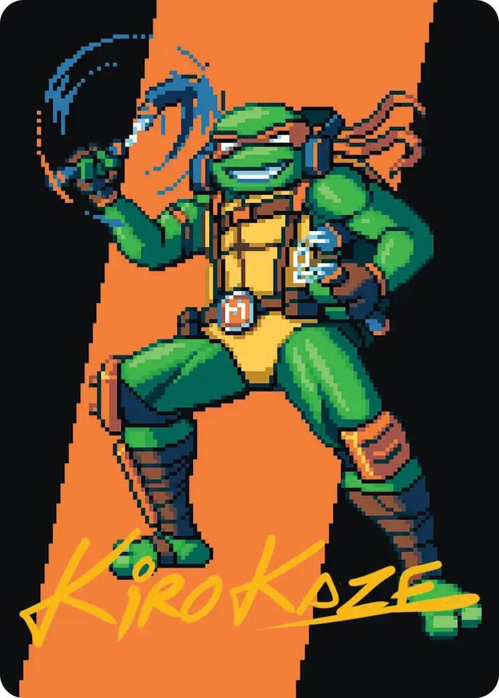 Michelangelo, the Heart Art Card (Gold-Stamped Signature) [Art Series: Teenage Mutant Ninja Turtles] 35