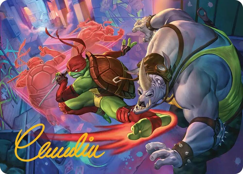 Super Combo Art Card (Gold-Stamped Signature) [Art Series: Teenage Mutant Ninja Turtles] 44