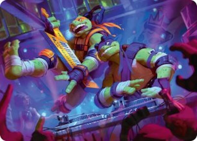 Mikey & Don, Party Planners Art Card [Art Series: Teenage Mutant Ninja Turtles] 15