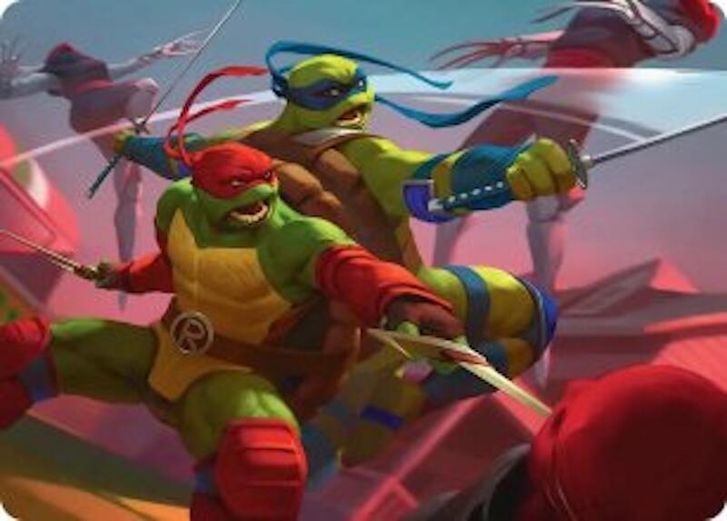 Raph & Leo, Sibling Rivals Art Card [Art Series: Teenage Mutant Ninja Turtles] 16
