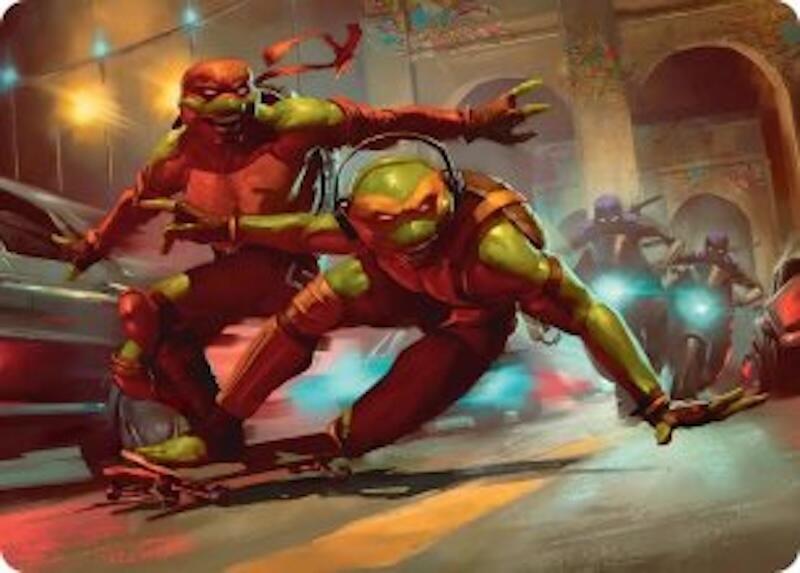 Raph & Mikey, Troublemakers Art Card [Art Series: Teenage Mutant Ninja Turtles] 17