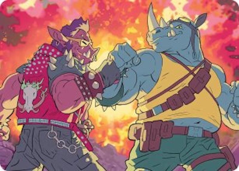 Bebop & Rocksteady Art Card [Art Series: Teenage Mutant Ninja Turtles] 29