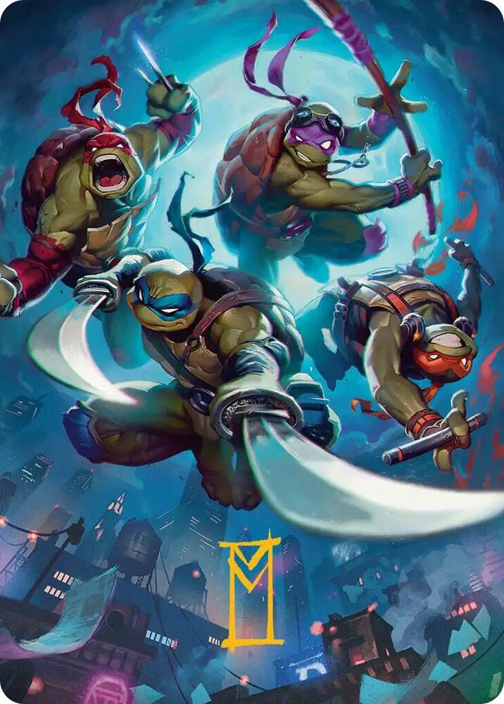 Heroes in a Half Shell Art Card (Gold-Stamped Signature) [Art Series: Teenage Mutant Ninja Turtles] 41