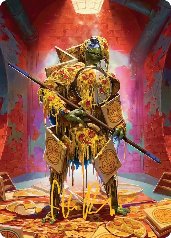 Commander's Plate Art Card (Gold-Stamped Signature) [Art Series: Teenage Mutant Ninja Turtles] 50