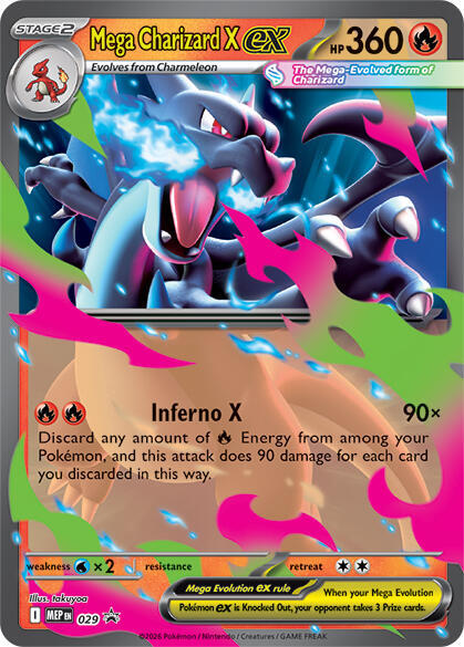 Mega Charizard X ex - 029 [ME: Mega Evolution Promo] 029