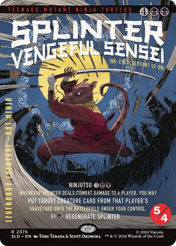 Splinter, Vengeful Sensei - Ink-Eyes, Servant of Oni [Secret Lair Drop Series] 2374
