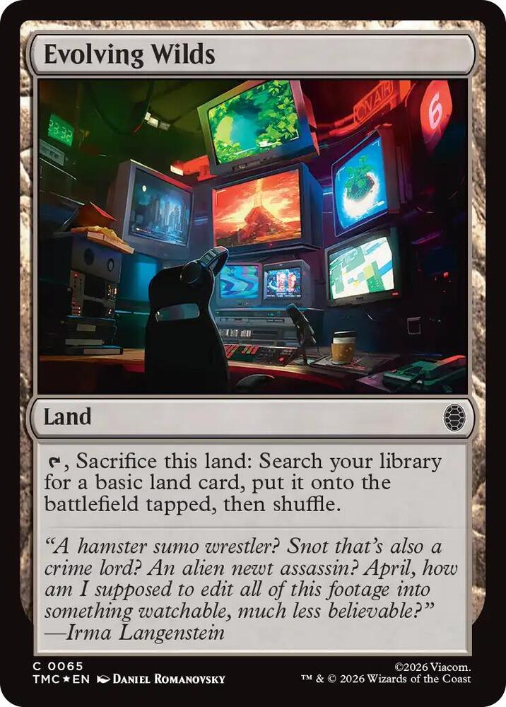 Evolving Wilds (Surge Foil) [Commander: Teenage Mutant Ninja Turtles] 65