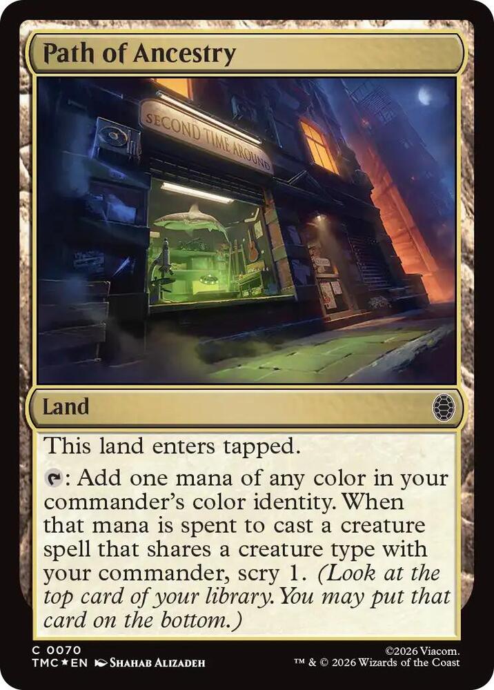 Path of Ancestry (Surge Foil) [Commander: Teenage Mutant Ninja Turtles] 70
