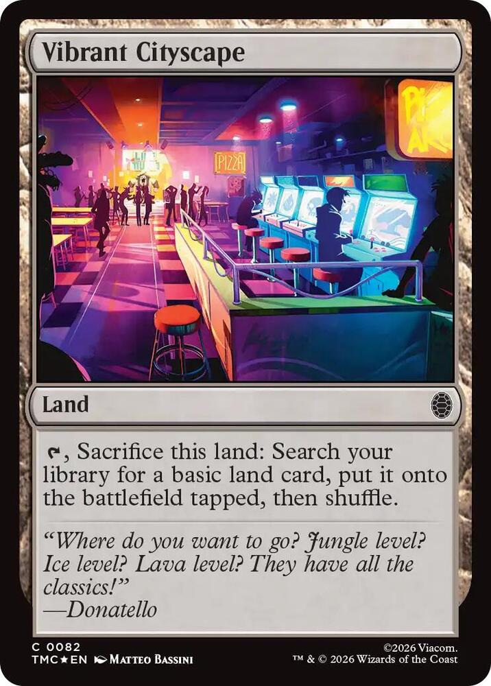 Vibrant Cityscape (Surge Foil) [Commander: Teenage Mutant Ninja Turtles] 82