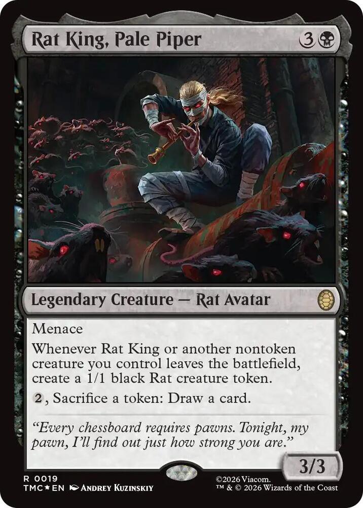 Rat King, Pale Piper (Surge Foil) [Commander: Teenage Mutant Ninja Turtles] 19