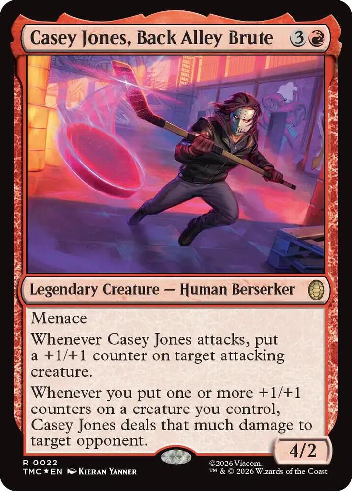 Casey Jones, Back Alley Brute (Surge Foil) [Commander: Teenage Mutant Ninja Turtles] 22