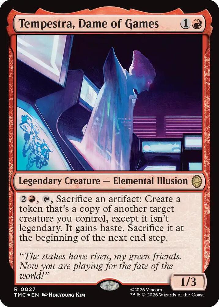 Tempestra, Dame of Games (Surge Foil) [Commander: Teenage Mutant Ninja Turtles] 27
